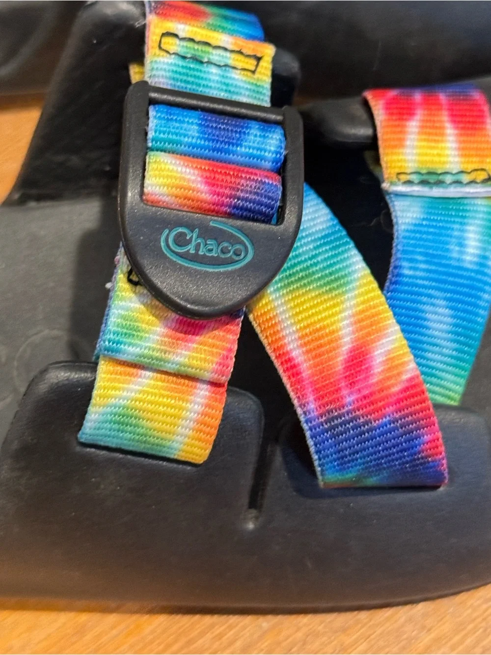 Chaco Chillos Kids Youth Tie Dye Rainbow Slip On Sandals K1